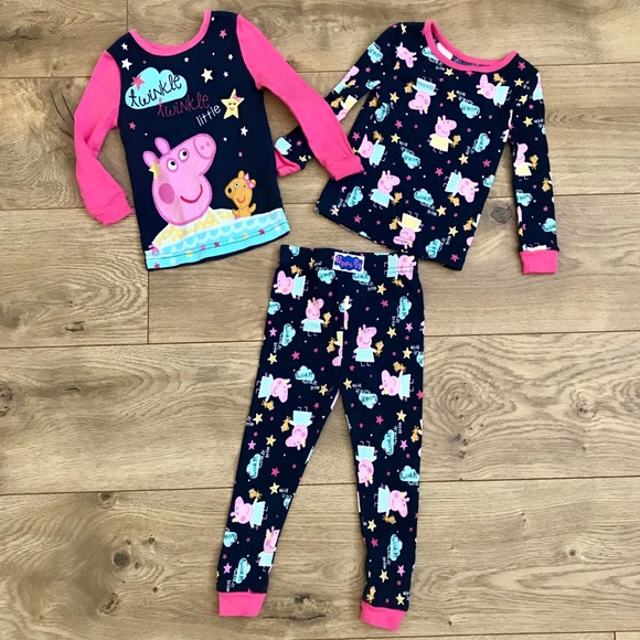 Peppa Pig Other - Peppa The Pig 3 Pc Toddler Girl Pajama Set 2T
